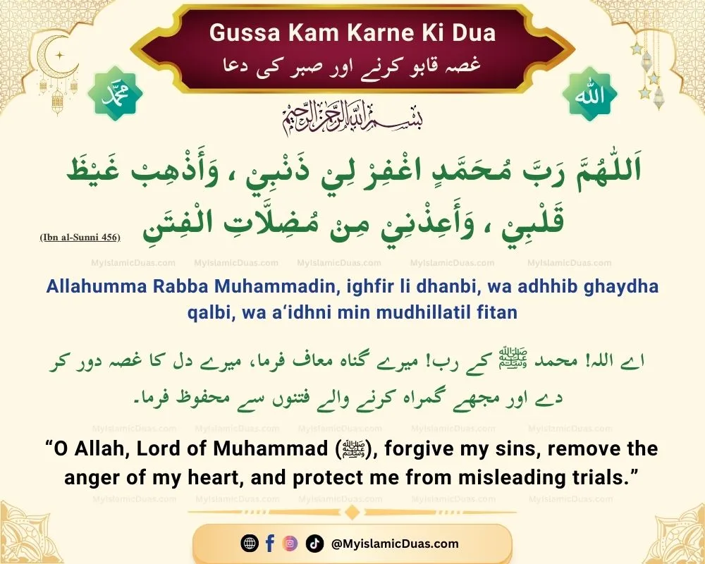 6 Best Duas for Patience, Strength, Forgiveness & Success (Quranic & Authentic Supplications) 10 Gussa-kam-karne-ki-dua