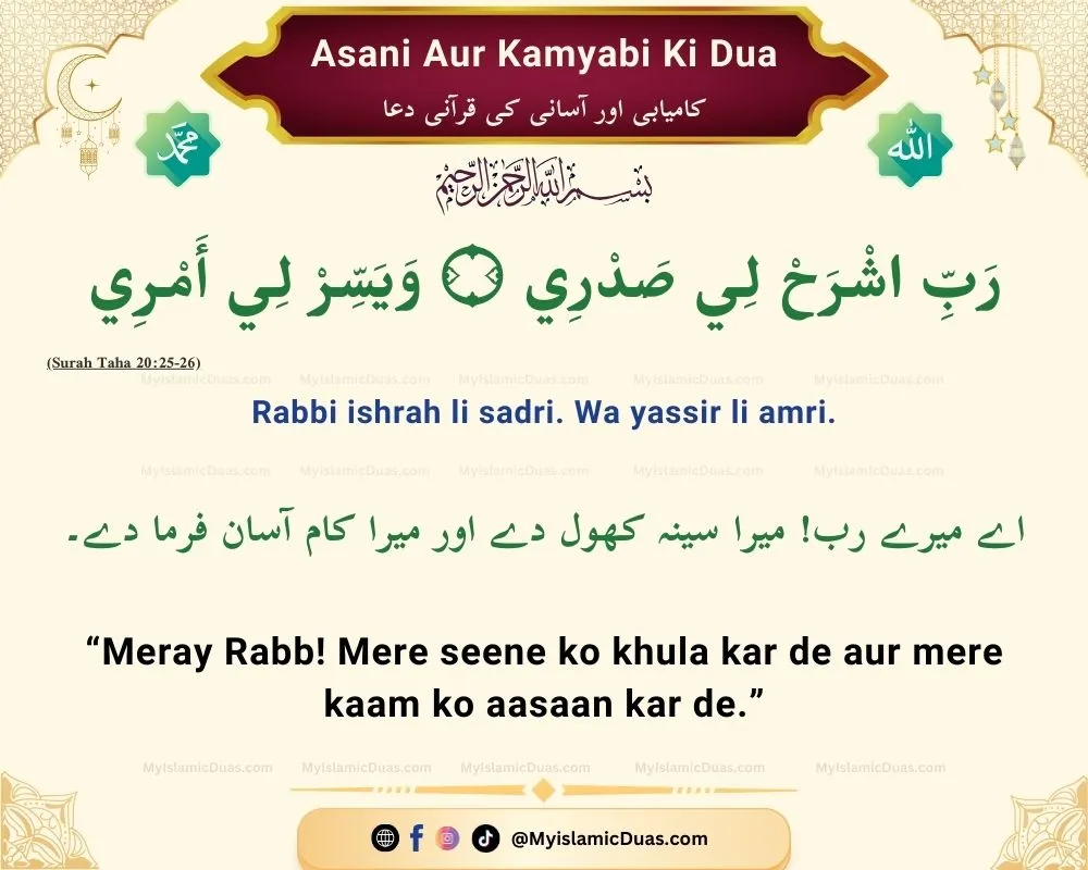 6 Best Duas for Patience, Strength, Forgiveness & Success (Quranic & Authentic Supplications) 12 kamyabi-aur-asani-ki-dua