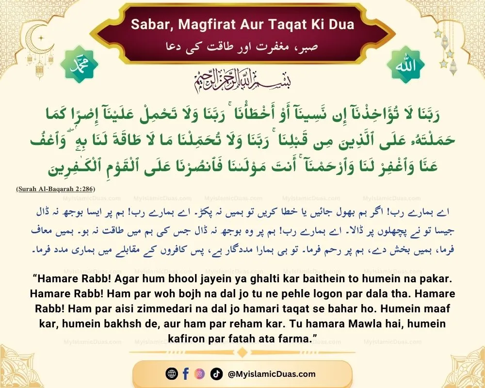 6 Best Duas for Patience, Strength, Forgiveness & Success (Quranic & Authentic Supplications) 9 sabar-magfirat-aur-taqat-ki-dua